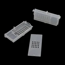 Инструменты для пчеловодства, Транспортные клетки для пчеловодства, оборудование для пчеловодства, Королевский дом, белая прозрачная клетка для пчеловодства, 100 шт