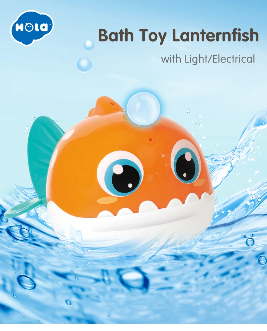 HOLA 8103 игрушка для ванны, носики для купания, Бивер, Lanternfish, игрушки для ванной, для детей, для плавания, для душа, для детей