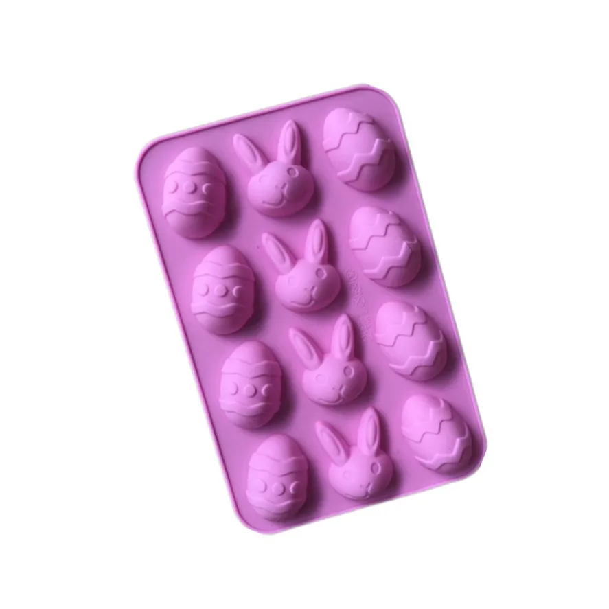 New Creative Easter Chocolate Mold 1pc Silicone Easter Rabbit Cake Mold