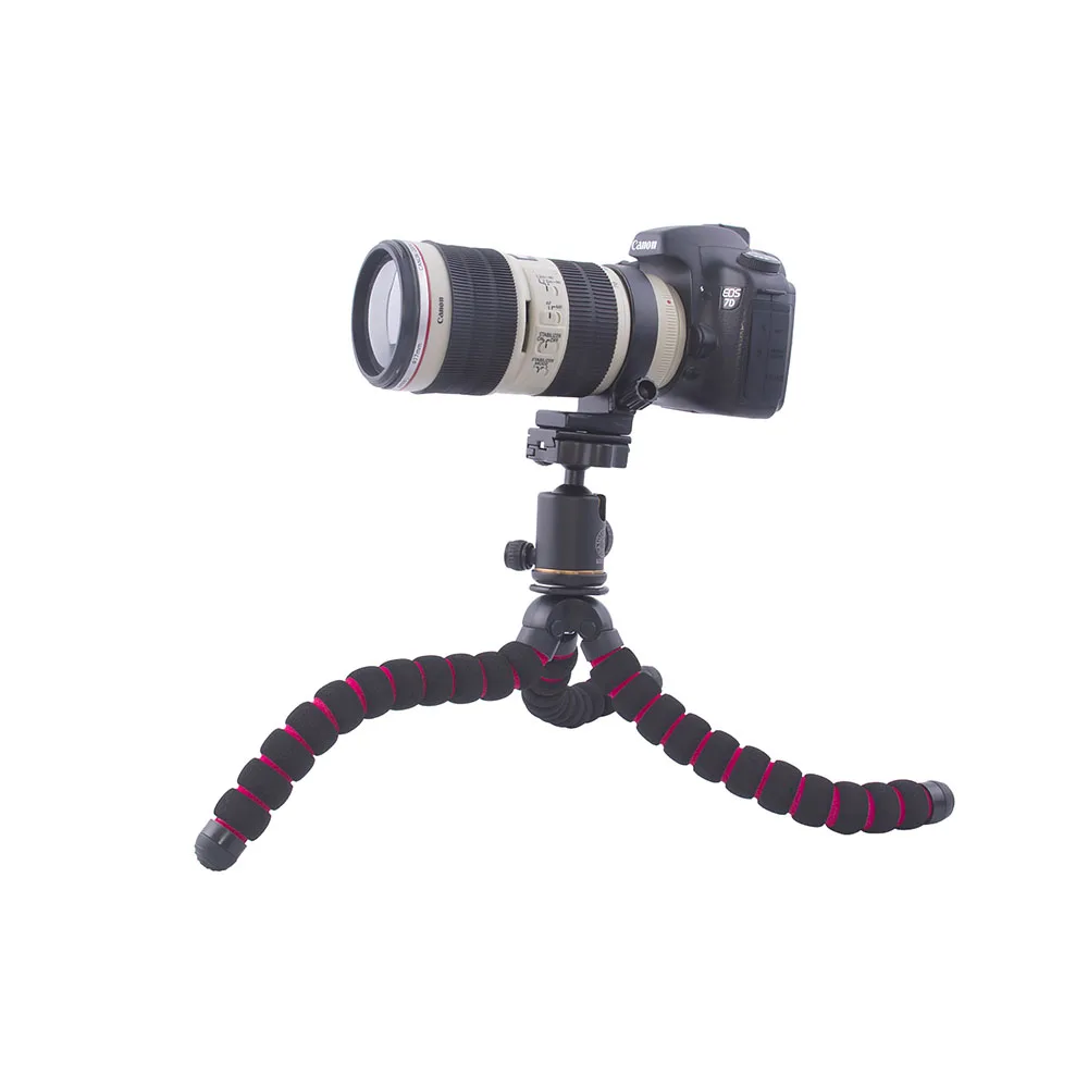 Fusitu губка гибкий Gorillapod Осьминог мини штатив Стенд с держателем для iPhone Мини камера штатив держатель телефона клип стенд