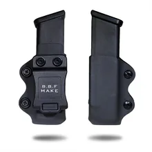 B.B.F MAKE IWB/OWB Caso Se Encaixa Glock KYDEX Holster Revista Arma 17/Glock 19/Glock 26/ 23/27/31/32/33 Pistol Revista Pouch