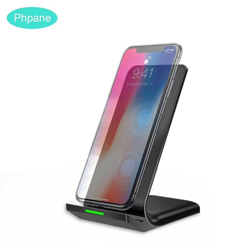 

Wireless Charger 10W For iPhone Xs Max Xr 8 Fast Wireless Wireless Charging Pad Docking Phone Holder Station For Samsung S9 S8
