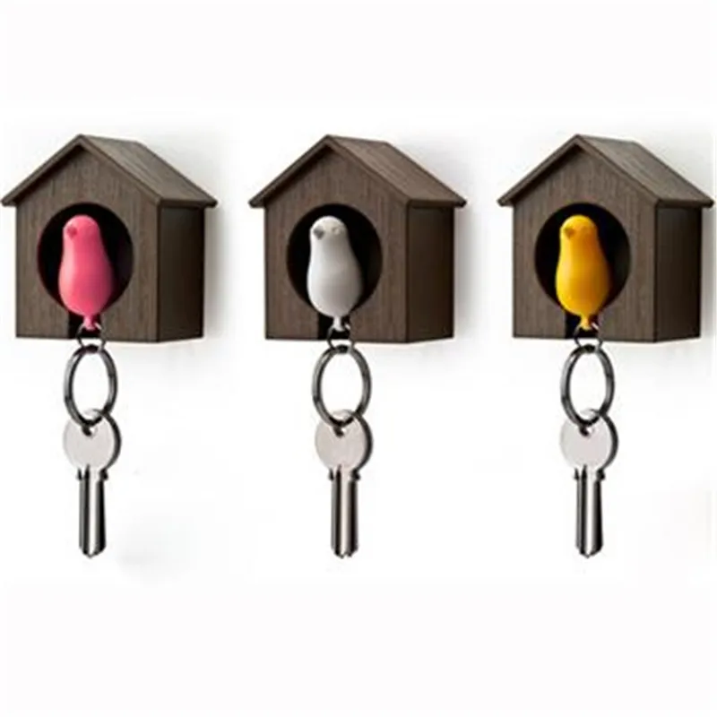 Likable Nest Sparrow House Key Chain women key rings Wall Hook Door