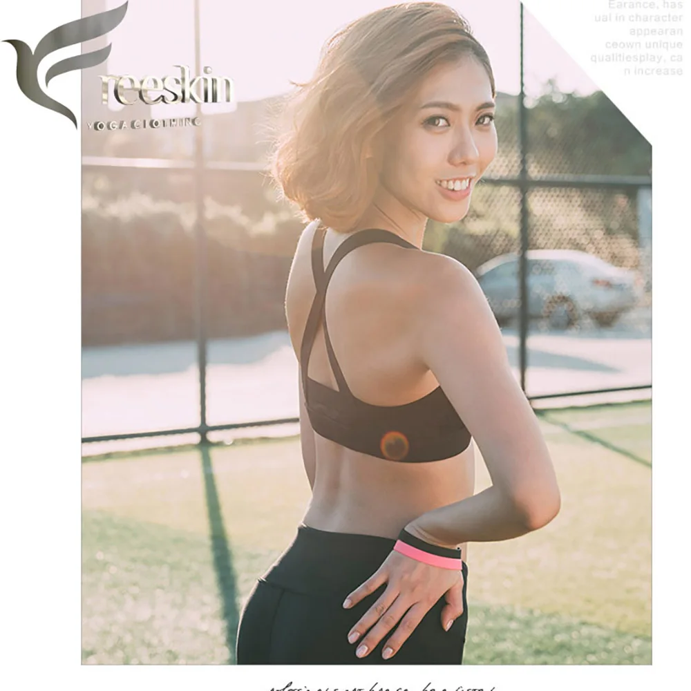 Zhangyunuo Yoga Sexy patchwork Bras Push Up Sports Bra Yoga Running Fitness Yoga Bras Padded Stithching color Sports Top Female