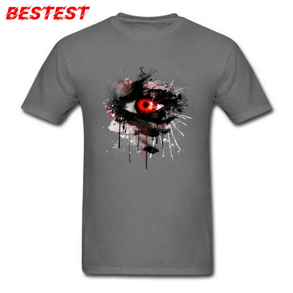 Behind Red Eyes 100% Cotton Fabric Men's Short Sleeve Tops T Shirt Casual Summer Fall T-Shirt On Sale Round Collar Tops Shirts Behind Red Eyes carbon
