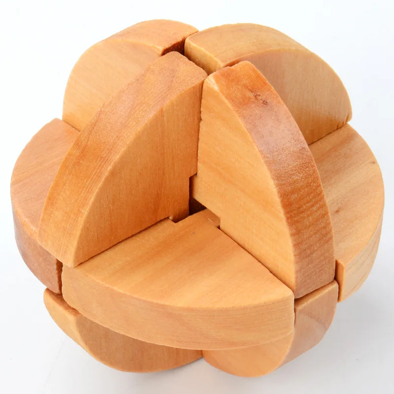 Дизайн IQ Головоломка Деревянный блокировка 3D деревянные пазлы игра игрушка интеллектуальное обучение Развивающие для взрослых детей головоломки - Цвет: 4