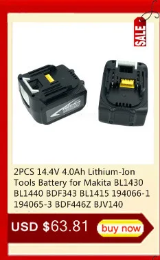 2X NI-CD 12V 2.0A PA12 Замена Батарея для Makita Мощность инструменты 192598-2 6271D 638347-8 1220 1222 1233S 1235 1235A 1235B