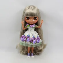 Обнаженная кукла blyth, кукла с гибкими суставами, черная кожа, Заводская кукла подходит для DIY Изменить игрушка BJD для девочек