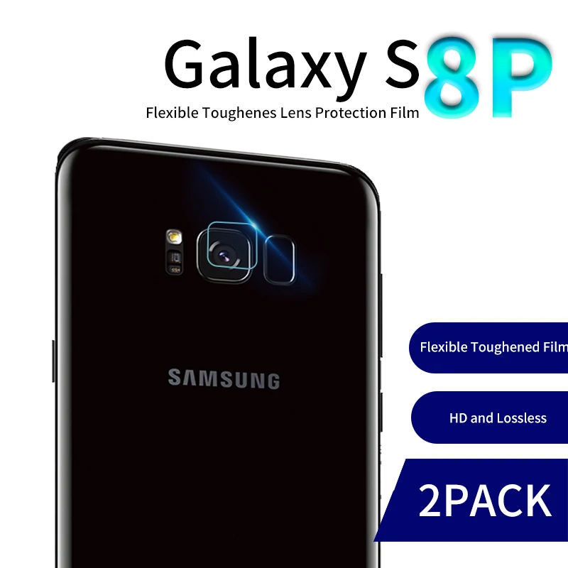 2 шт./лот пленка для объектива задней камеры закаленное стекло Samsung Galaxy S8 Plus Note 8 S9 +