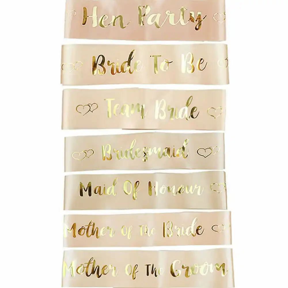 CHEAP BRIDE TO BE SASH HEN NIGHT PARTY SASHES HEN DO SASHES HEN ACCESSORIES
