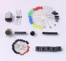 Electronics Fans Package Starter Kit for Arduino with Retail Box DIY Kit LED Capacitor 74HC595N 1N4001 BC547