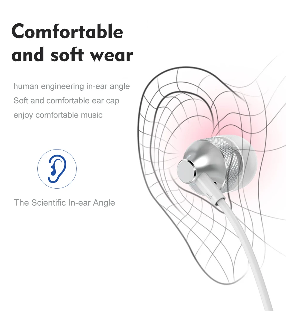 In-Ear Earphone Jack 3.5mm Wired Headphone with Microphone for Phone Computer MP3 Stereo Earbuds Sport Earphones Gaming Headset  (15)