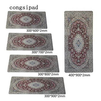 

Large Size mouse pad Plain Extended Water-resistant Anti-slip Natural Rubber Gaming mousepad Desk Nain Persian Rug