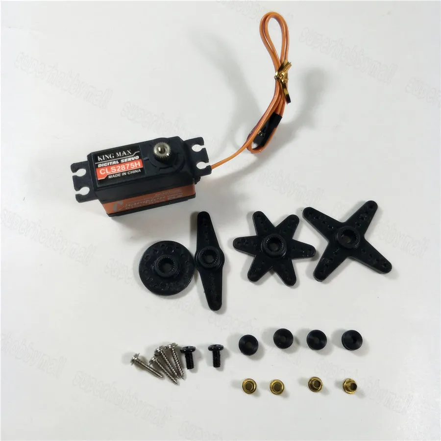 

Kingmax CLS2875H 7.6kg.cm Digital Metal Gear Mini Servo For 450 550 Heli Tail Zyhobby