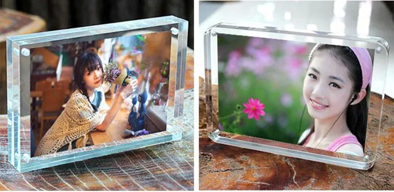 2 Acrylic Magnet Photo Frame Bedroom Decor  (9)