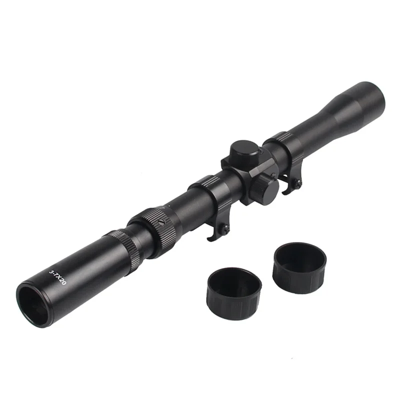 Pro Охота 3-7x20 Mil-Dot Охота зум Airgun Air Rifle Scope с бесплатными креплениями Открытый страйкбол оптический прицел HT6-0025