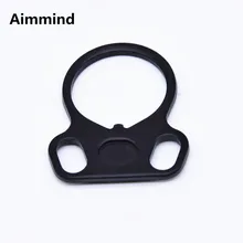Plaque d'extrémité d'adaptateur à double boucle AR15, montage droitier/gaucher pour AR15 Buffer, Tube de rechange pivotant