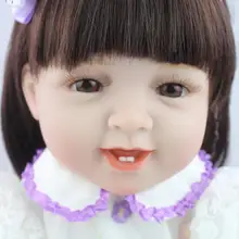 55 см винил моделирования младенец Reborn Куклы очаровательны ручной девушка принцесса Игрушечные лошадки детей bonecas Brinquedos дети играют дом игрушек