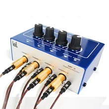 Ickb i4 профессиональный усилитель для наушников 4 каналов студийная фото караоке-усилителя стерео звук 3,5 мм RCA Подключение AC/DC 12 V-18 V-усилитель
