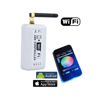 

1X Hot sales RGB LED strip Wifi sontroller for iPhone iPad and Android System free shipping