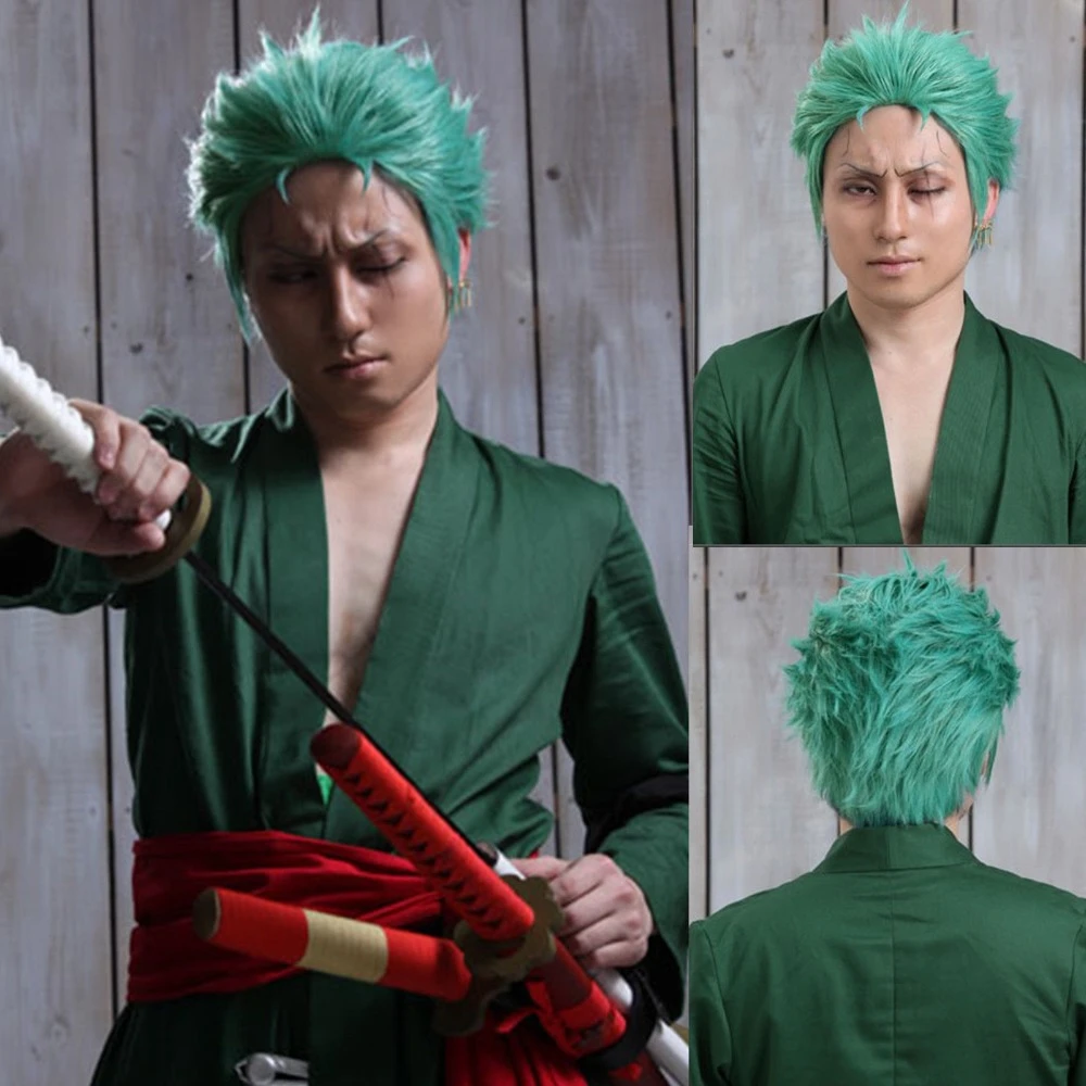 Recta Corta Verde Pelo Anime De One Piece Roronoa Zoro Cosplay Peluca Cosplay Wig Green Hairwig Wig Aliexpress Recta Corta Verde Pelo Anime De One Piece Roronoa Zoro Cosplay Peluca Cosplay Wig Green Hairwig Wig Aliexpress