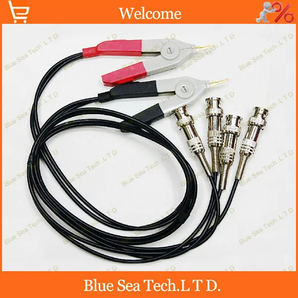 1pcs High precision Insulated BNC Kelvin four line test clip,LCR