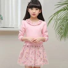 Kids Autumn Dress Long Sleeve 2018 Winter Girl Princess Dresses Children Dresses For Girls 2 3 4 5 6 7 8 9 10 11 12 Years Old kids girl dress of large sizes green dress shirt scallop designs babygirl princess dress festa vestido for 4 5 6 7 8 9 years old