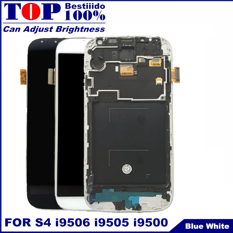 100% протестированный дисплей полный дигитайзер для samsung Galaxy SIV S4 i9500 i9505 i9506