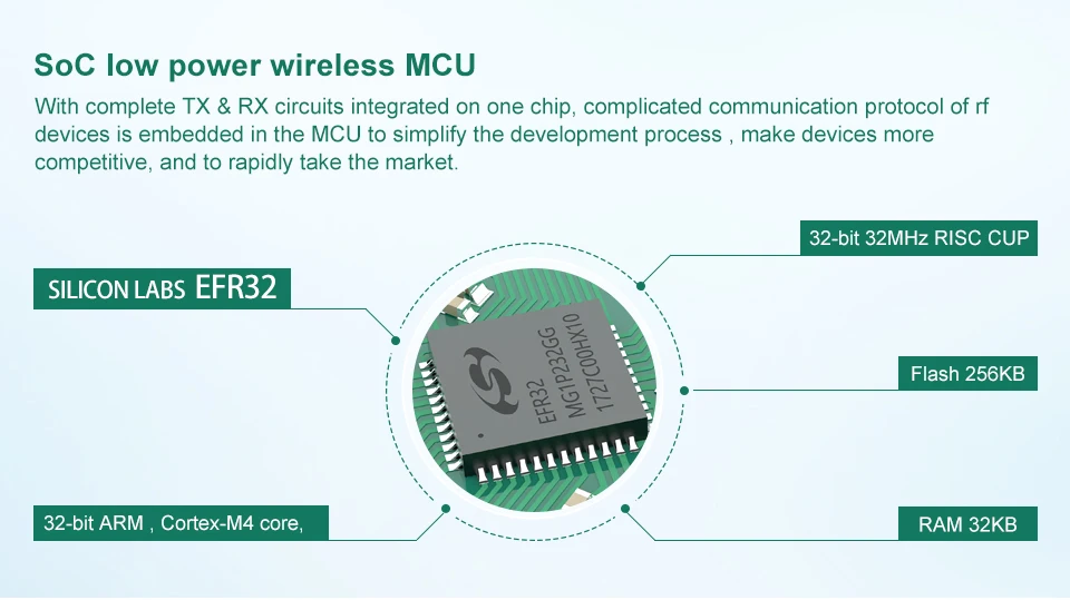 E76-2G4M20S 2.4GHz EFR32 wireless module (8)