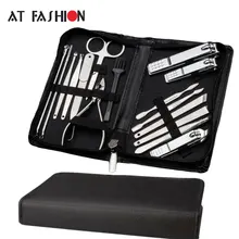 16 шт./компл. маникюрный набор Высокое качество ногтей комплект для стрижки ножницы для педикюра Пинцет Ножи уха Палочки по уходу за ногтями Набор инструментов для маникюра