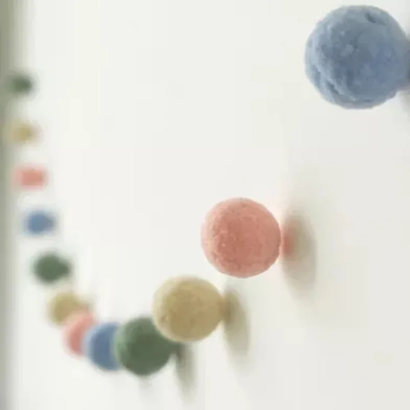Красочные шары для прорезывания зубов Pom Poms войлочные игрушки детей палатка