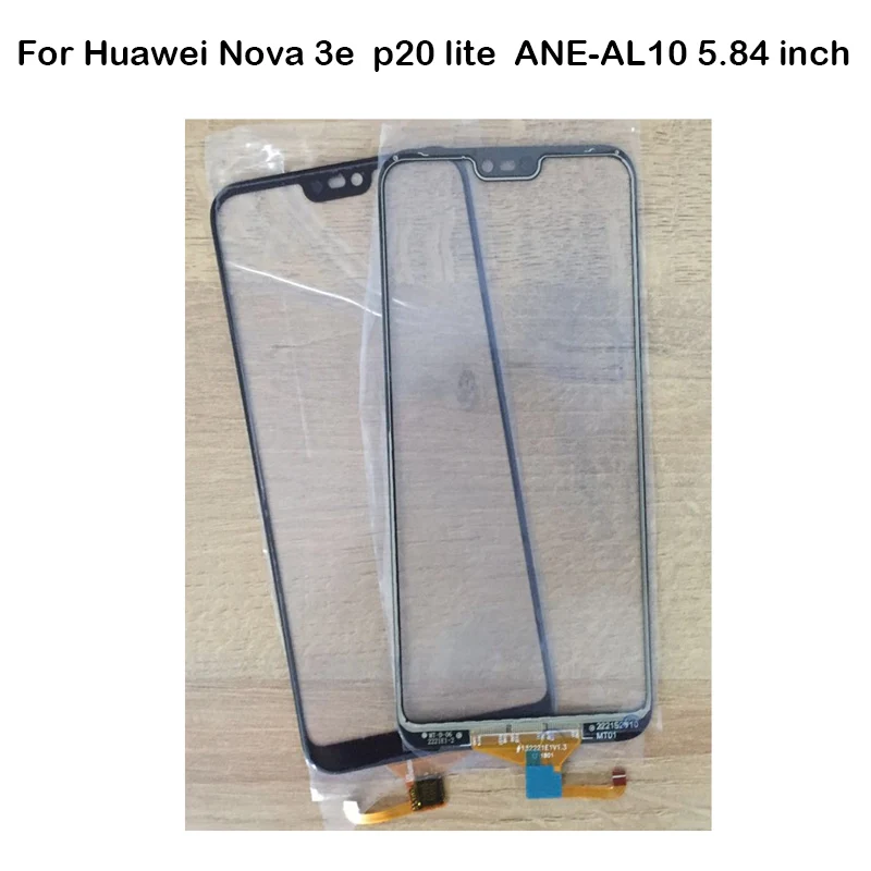 

High quality Front Glass Lens Touch Screen Digitizer For Huawei P 20 lite p20 lite nova 3e ANE LCD Screen Flex cable Case