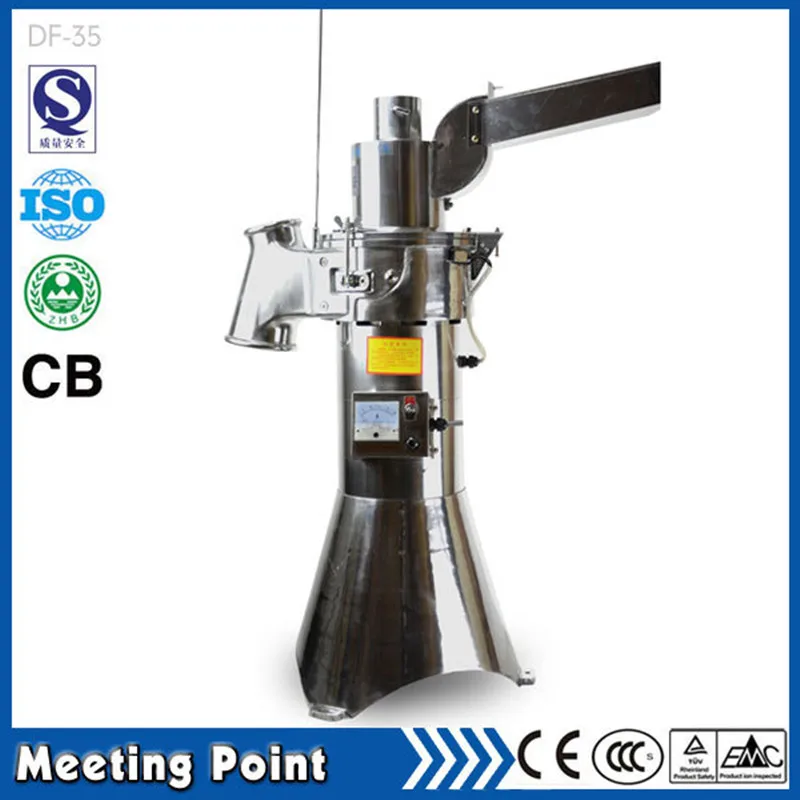 

on sale medicine machine DF-35 continuous feed mill flow- mill ultrafine powder machine electric herb grinder