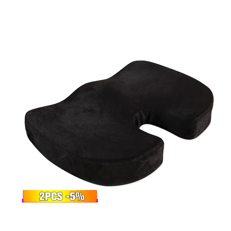 

U-Shape Car Seat Cushion Increase Pad Memory Foam Seat Covers Cushion Thickening Heightening Support For Car Office Home Using