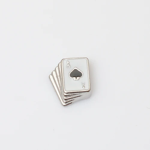 

Poker, Floating charm fit floating charm lockets, FC0287,10PCS/LOT