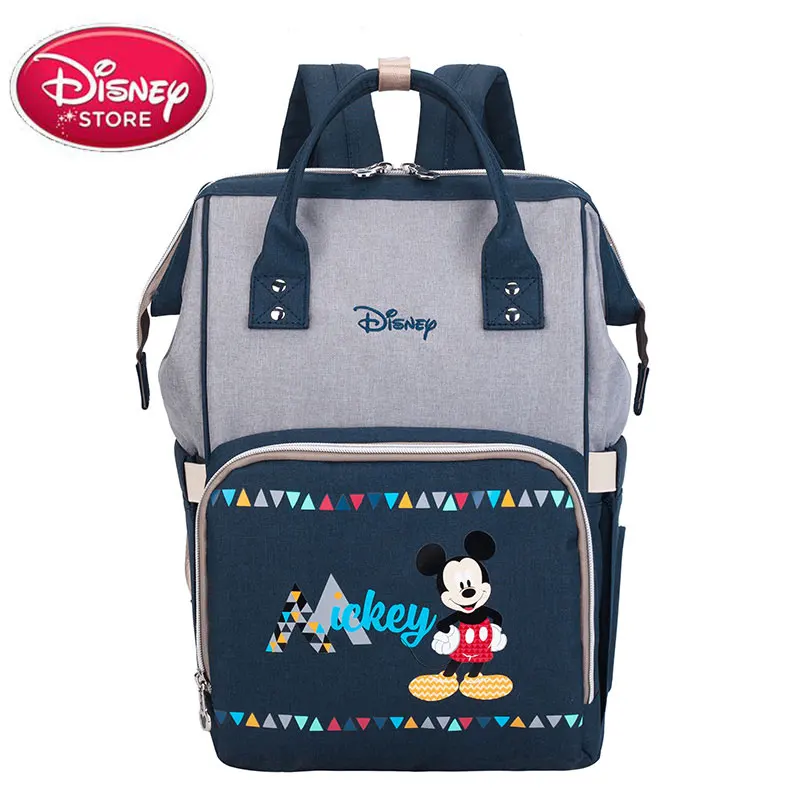 

Disney Diaper Bag Backpack Bottle Insulation Nappy Bags Minnie Mickey Large Capacity Oxford cloth Feeding Handbag for Baby care