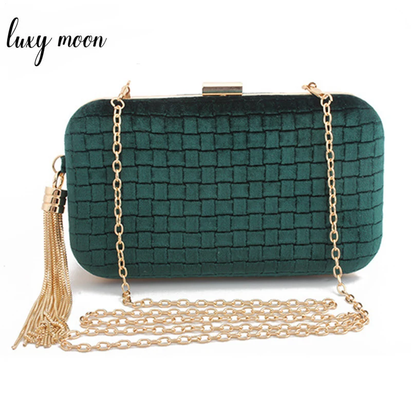 plaid clutch bags