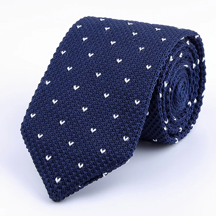 Мужской вязаный галстук для отдыха, треугольные полосатые галстуки для мужчин, тканый галстук, британский стиль, обтягивающий галстук для мужчин, вечерние Вязаные Галстуки