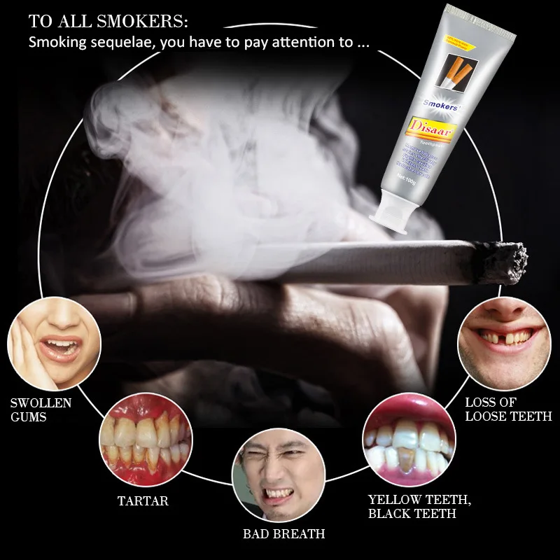 Отбеливающая зубная паста Disaar White & ежедневное использование зубов удаление