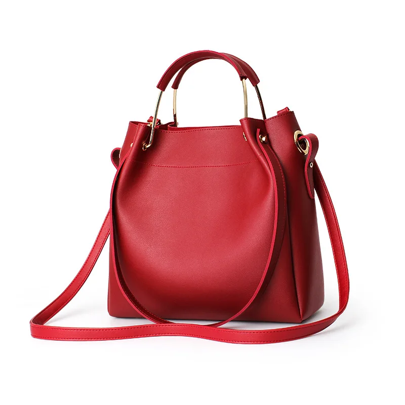 Faux Leather Crossbody Messenger Bag