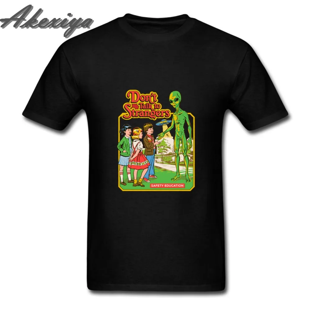 Забавная Мужская футболка с надписью Don't Talk to Strangers Demons Horror Devil Worship Satanism уличная