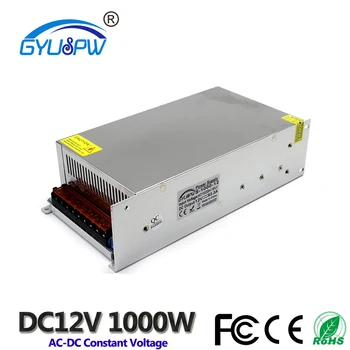 

SIngle Output Power Supply Switching 1000W 83.3A 12V DC Transformers AC110V 220V to DC12V SMPS for Led billboard Strip Lamp CCTV