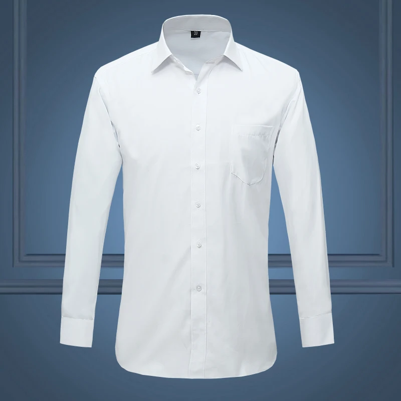 white long sleeve polo formal