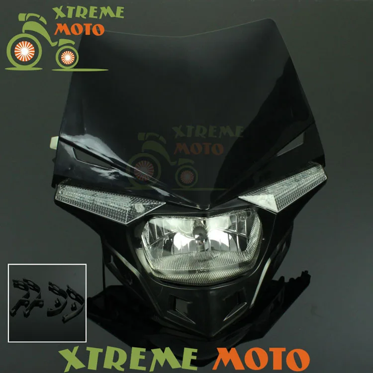 

Universal Motorcycle Headlights Headlamp Street Fighter For CRF CR XR KTM YZ WR KX KLX RM RMZ RMX DR DRZ TC TE FE FC