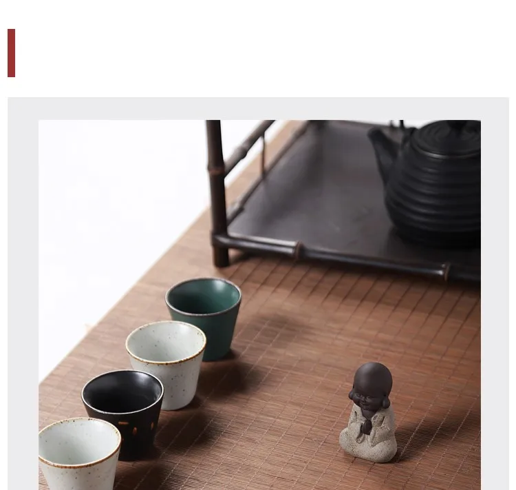 Чайный набор кунг-фу орнамент чай популярный цвет песок чайная посуда высокое качество фиолетовый чай набор для домашних животных ручной работы чай для домашних животных лапка маленький монах G
