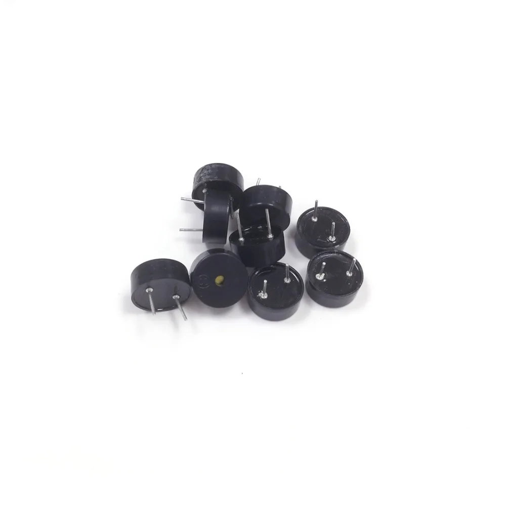 10PCS AC1255A passive buzzer durable electronic buzzer alarm 12*5.5mm pin spacing 6.5mm 1pcs sfm 20b dc3 24v durable 3 24v piezo electronic buzzer alarm 95db continuous sound beeper for arduino car van sfm20b