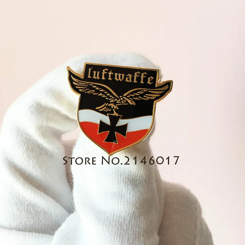 

10pcs Soft Enamel Lapel Pin Custom Pins and Badges Soviet Badge Metal Luftwaffe Brooch WW2 German Military Army Empire Eagle