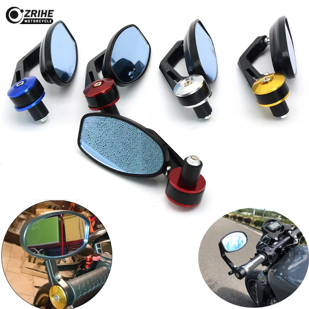 Motorcycle View Side Rear Mirror 7/8" 22mm Handle bar Side Mirrors for kawasaki Ninja 250 300R ninja Z250 ninja Z300VERSYS 300X