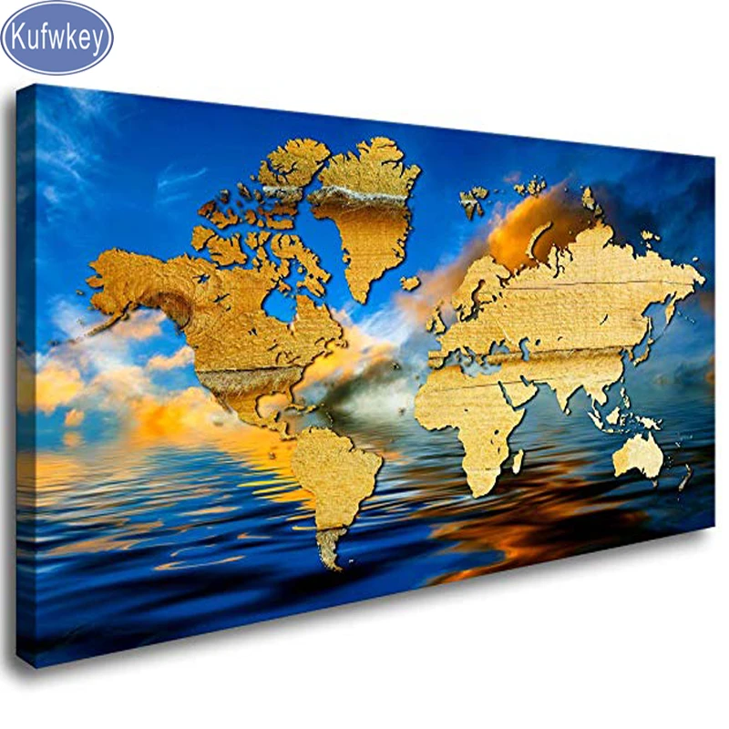世界地図ダイヤモンド塗装フルドリル正方形 クロスステッチモザイクダイヤモンド刺繍販売オフィスアートアイコン家の装飾 木 ダイヤモンド ペイント Aliexpress