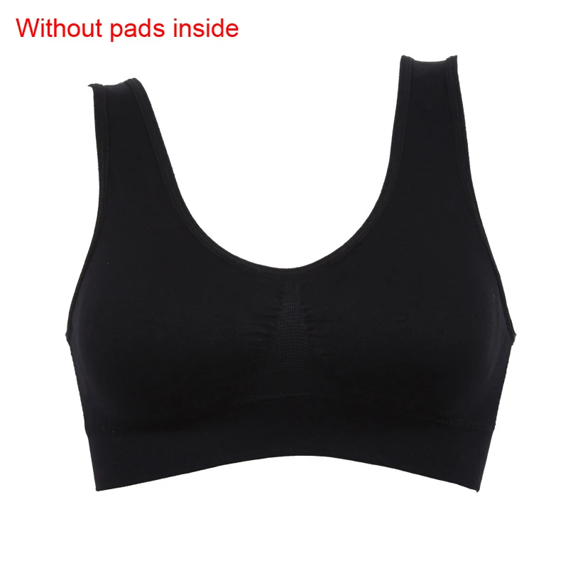

Sexy Women's Shockproof Support Sports Yoga Bra Stretch Push Up Padded yoga Fitness Seamless Bra Breathable Underwear Bra Style